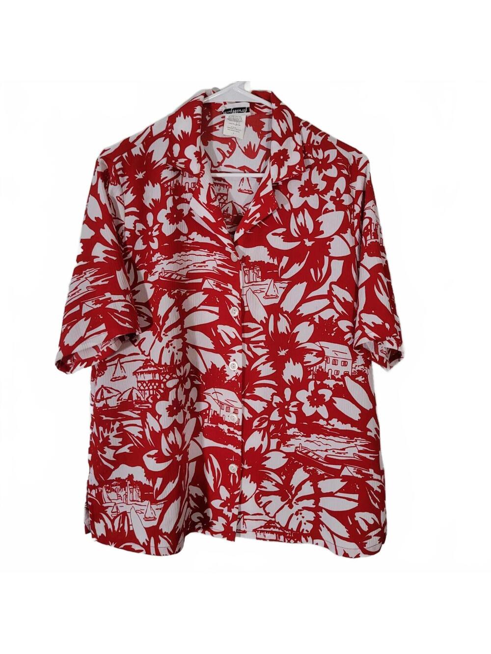 00s Y2K  BonWorth Tropical Print Shirt –  Vintage Small